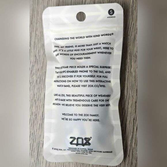 ZOX "FOLLOW YOUR HEART" #1883 ANDROID SAMSUNG GALAXY 20mm INTERACTIVE WATCHBAND - Picture 7 of 9